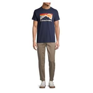 DOM Men's Navy Blue 100% Cotton Funny "I'm Done Peopling" Graphic T Shirt - L